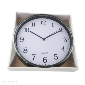 High quality simple rustic silent wall clock for room decoration