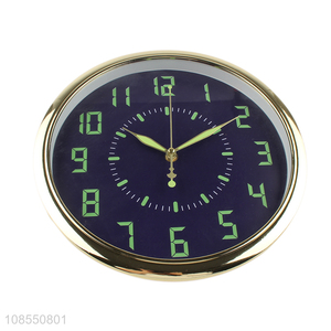 Wholesale noctilucent wall clock living room wall hanging clock