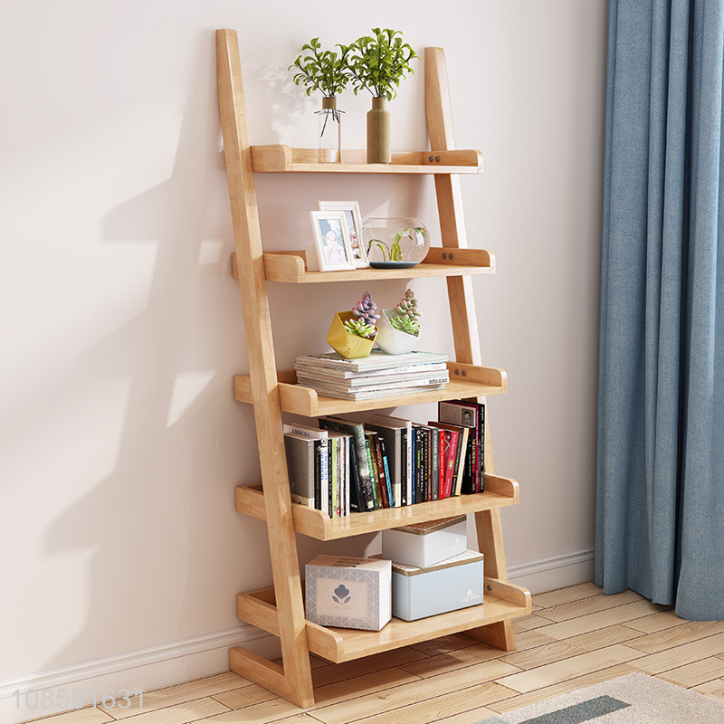 Top selling household decorative ladder book shelf wholesale