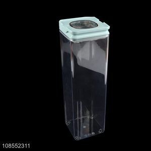 Wholesale kitchen dry food storage box thick plastic sealed jar