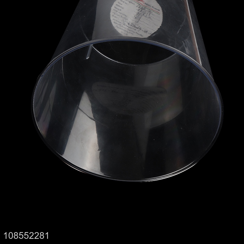 Good quality clear PET plastic trash can lidless waste bin