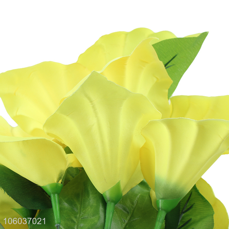 Direct Factory Plastic 12 Heads Artificial Calla Lily