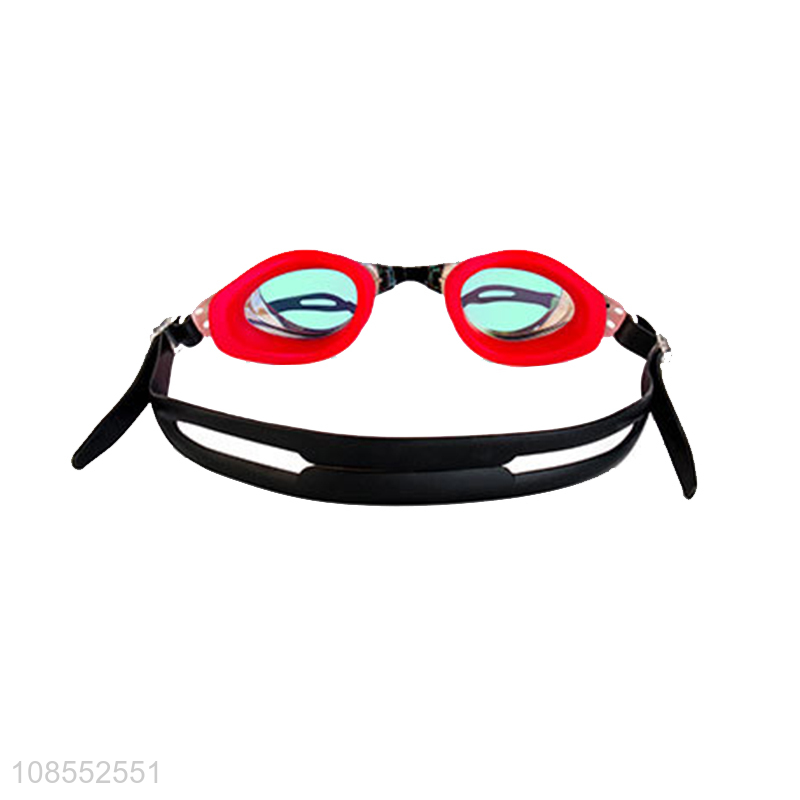 Wholesale adult anti-fog swimming googles set with swimming nose clip &earplugs
