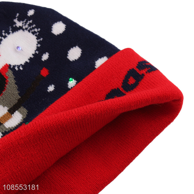 Top quality cartoon warm christmas beanie hat knitted hats