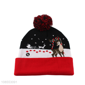 Popular products fashion winter warm beanie hat knitted hat