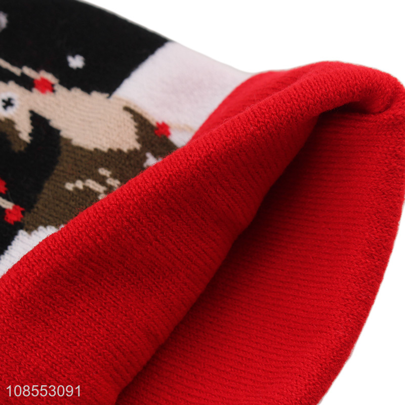 Popular products fashion winter warm beanie hat knitted hat