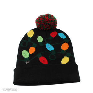 Good selling colorful winter fashion beanie hats wholesale