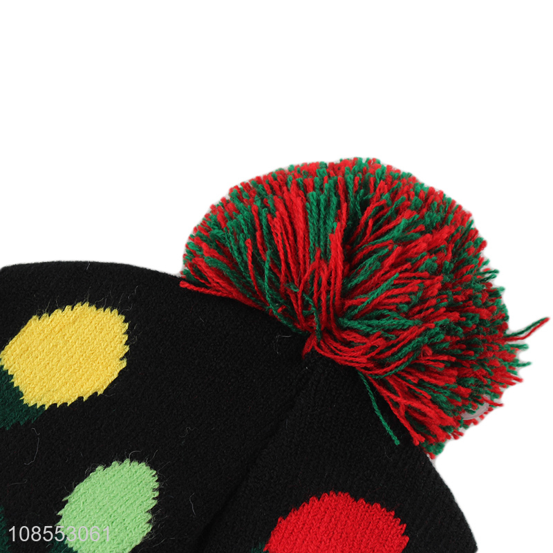 Good selling colorful winter fashion beanie hats wholesale