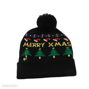 China factory winter warm christmas beanie knitted hat