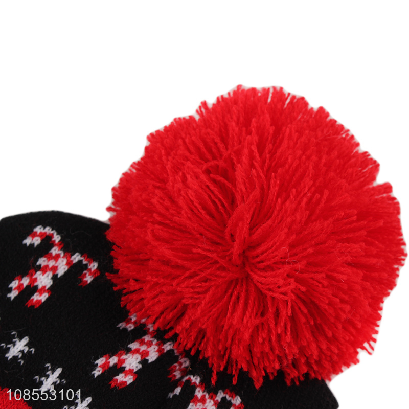 Factory supply christmas style fashion beanie hats