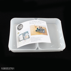 Good quality multipurpose plastic storage box cutlery storage box