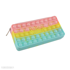 New product pop it silicone pencil pouch for kids adult