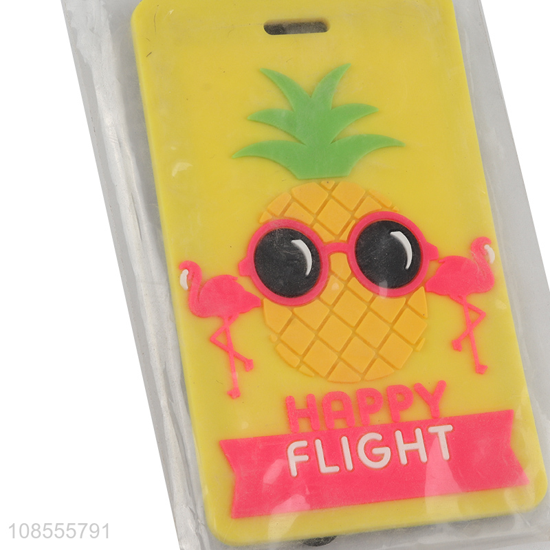Hot selling cute luggage suitcase tag for kids with name ID card