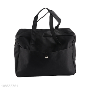 Factory supply black polyester handbag tote bag for sale
