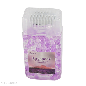 Hot selling bathroom lavender crystal beads air freshener
