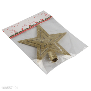 Best quality christmas tree topper glitter star for sale