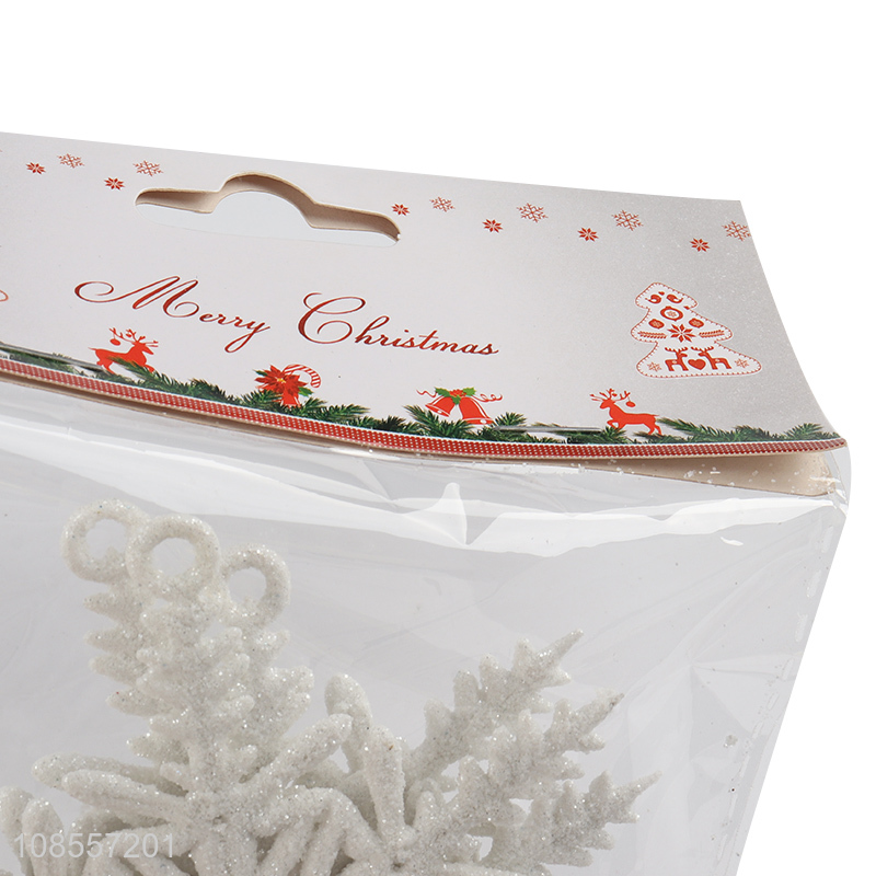 Most popular white snowflakes christmas hanging ornaments
