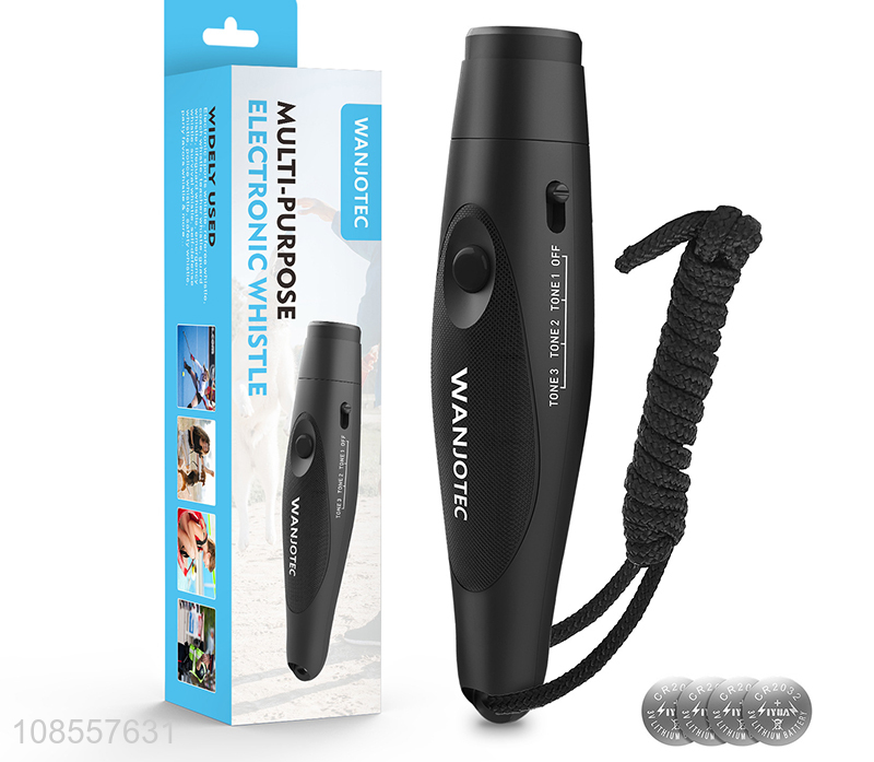 Wholesale multipurpise electronic whistle with lanyard for training & match