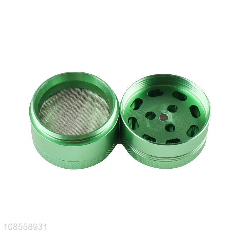 Wholesale 40mm 4 layered aluminum alloy smoke grinder metal herb grinder