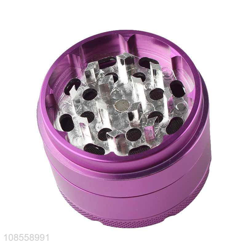 High quality 55mm 4 layered aluminum alloy herb grinder metal tobacco grinder