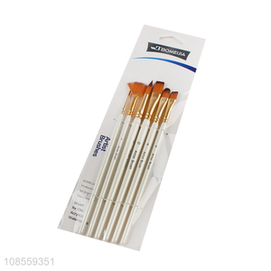 Factory wholesale 6pcs/set painting <em>brush</em> set oil <em>paint</em> <em>brush</em> set