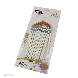 Wholesale 12pcs/set painting <em>brush</em> set watercolor painting <em>brush</em> set