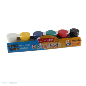 China imports 6 colors paints set with <em>paintbrush</em> painting supplies