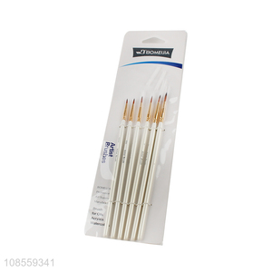 China imports 6pcs/set painting <em>brush</em> set acrylic <em>paint</em> <em>brush</em> set