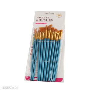 New product 12pcs/set painting <em>brush</em> set for oil painting