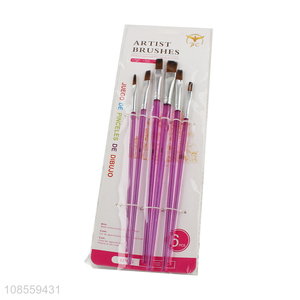 Low price 6pcs/set painting <em>brush</em> set artist <em>brush</em> set