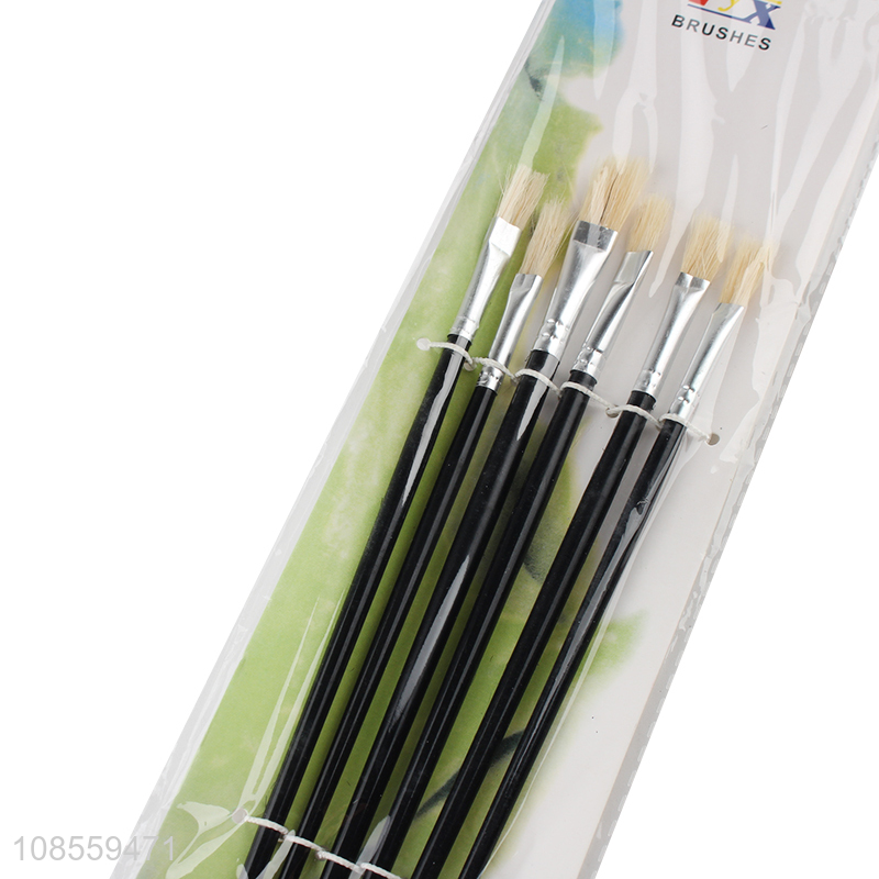 Online wholesale 6pcs/set hair paintbrush set for kids adult