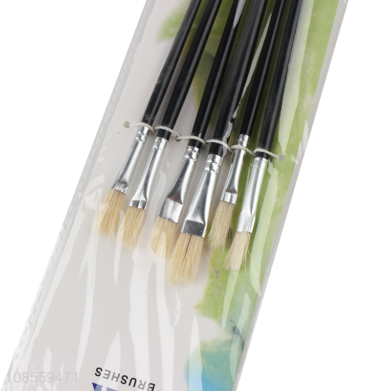 Online wholesale 6pcs/set hair paintbrush set for kids adult