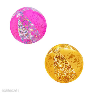 Good selling <em>beach</em> glitter inflatable <em>beach</em> ball toys wholesale