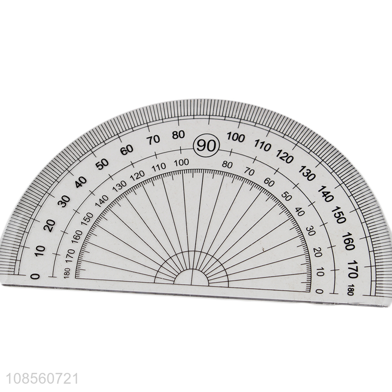 Factory price 4-piece set plastic ruler set with protractor