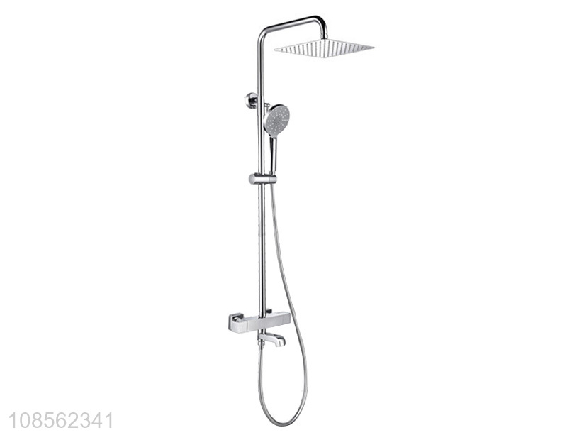 Hot products Chrome-plated square thermostatic shower system set