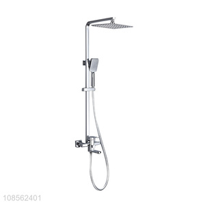 Factory supply bathroom square shower head shower system set