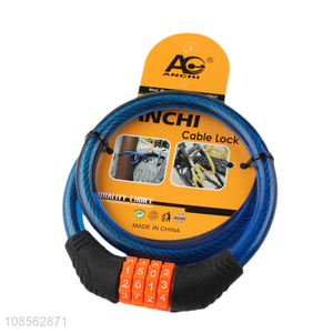 High quality bicycle <em>security</em> 4 digital combined bike lock