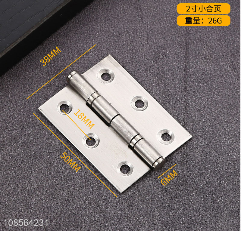 Wholesale 2 inch 201 stainless steel door hinges for wooden box