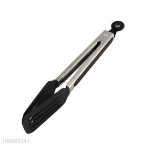Wholesale food grade stainless steel kitchen serving tongs