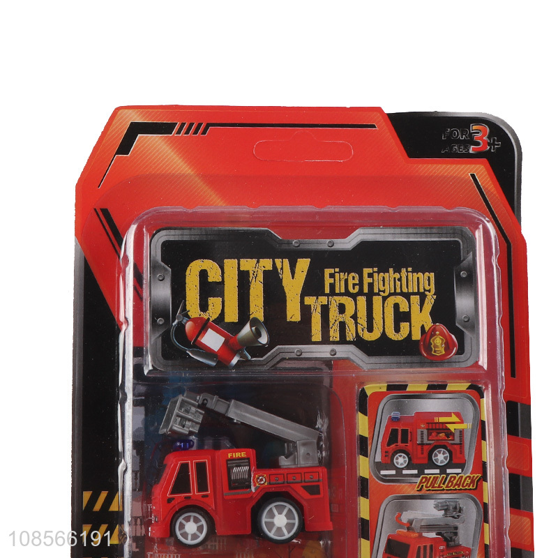 Hot selling pull-back city fire fighting truck toy