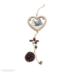 Hot <em>items</em> wooden heart shape christmas hanging ornaments
