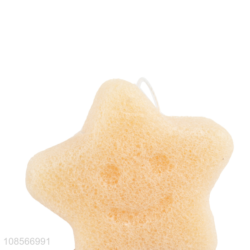 High quality soft star shape facial cleansing sponge