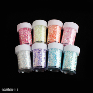 Best selling multicolor nail decoration glitter powder wholesale