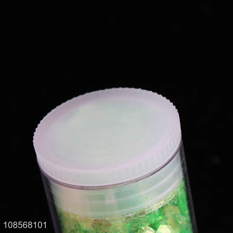 Yiwu market colourful nail art glitter powder stickers