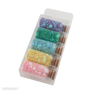 Hot items colourful heart shape nail art glitter stickers