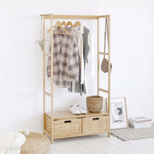 Hot selling household standing coat rack clothes rail wholesale