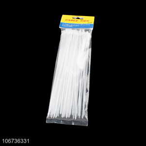 Professional supply 75pcs white plastic cable ties