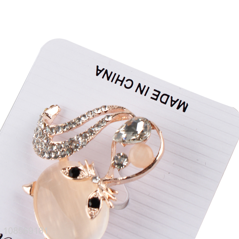 Good quality lovely alloy fox brooch pin for women girls