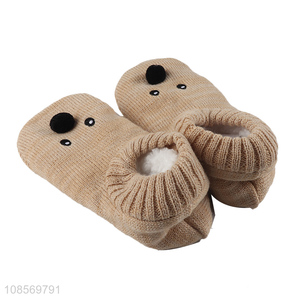 Factory wholesale cartoon knitted home slippers for winter
