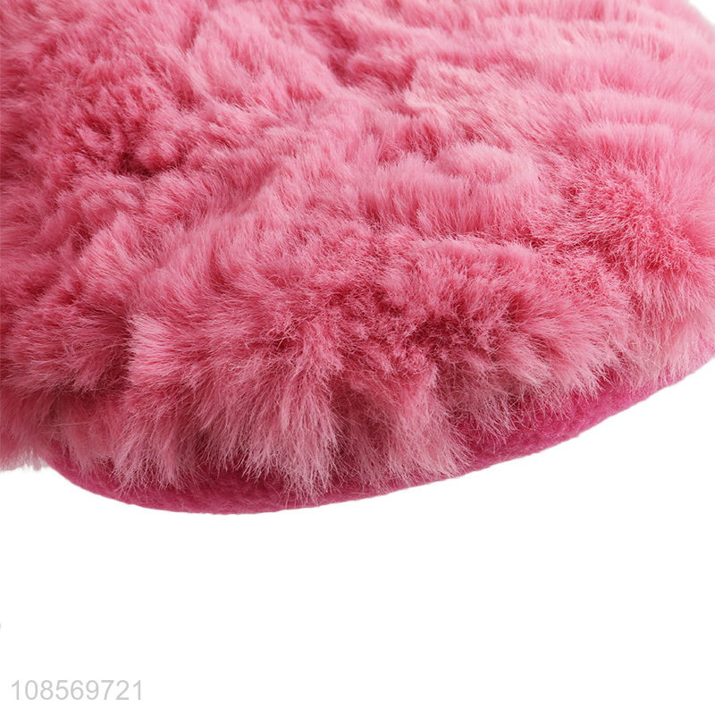 Factory wholesale pink winter home slippers plush slippers